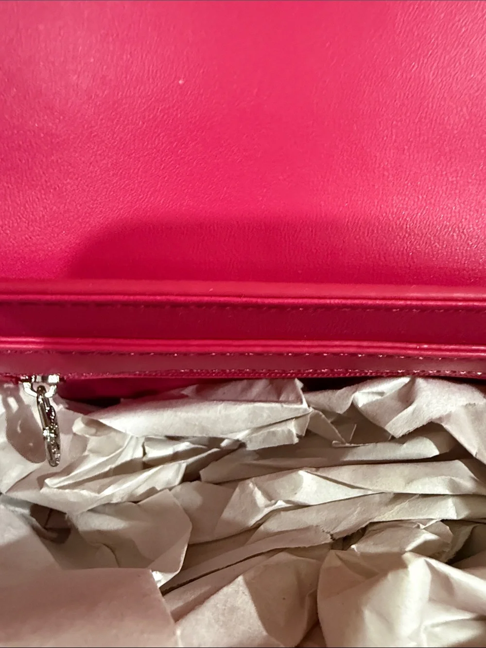 Valentino Orlandi Hot pink Shoulder Bag V Logo Silver Hardware Soho bag New